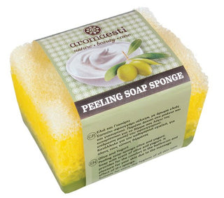 Scrubspons met Olijfzeep Olijf & Yoghurt Aromaesti