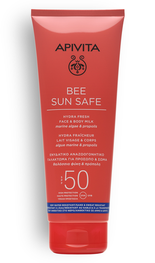 Fresh Face & Body Milk SPF50 Apivita
