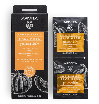 Detox Face Mask met Pompoen (2 zakjes) Apivita