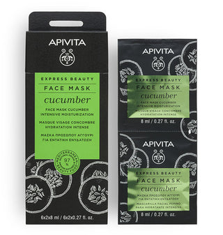 Intensive Moisturizing Face Mask (Komkommer) (2 zakjes) Apivita