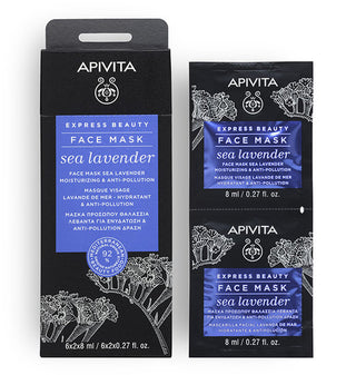 Anti-Pollution Face Mask (Zee-Lavendel) (2 zakjes) Apivita