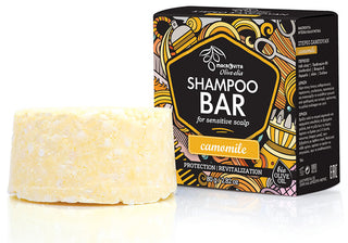 Shampoo Bar voor Gevoelige Hoofdhuid (Kamille) - 80 gram Olive-elia