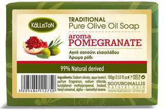 Pure Olijfoliezeep Granaatappel Kálliston