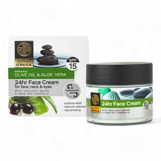 Gezichtscrème voor de Atopische Huid SPF15 Aura Greca
