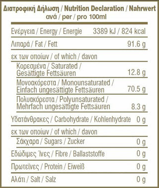 Biologische Koutsourelia-Koroneiki Olijfolie - 5 liter (Blik) Eliki