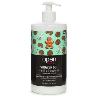 Open Badschuim / Douchegel Vanilla & Cookies (750ml) Open Cosmetics